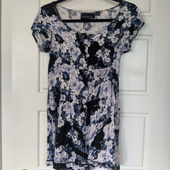 Minkpink "Moonlit Fountain" Floral Romper / Playsuit - Picture 2 of 8